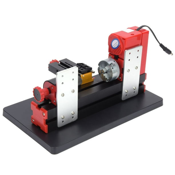 Fast Operation Speed Mini Motorized Lathe Machine Z20002 Mini Metal Lathe High Hardness For Processing Wood Engineering Plastics Processing Gold