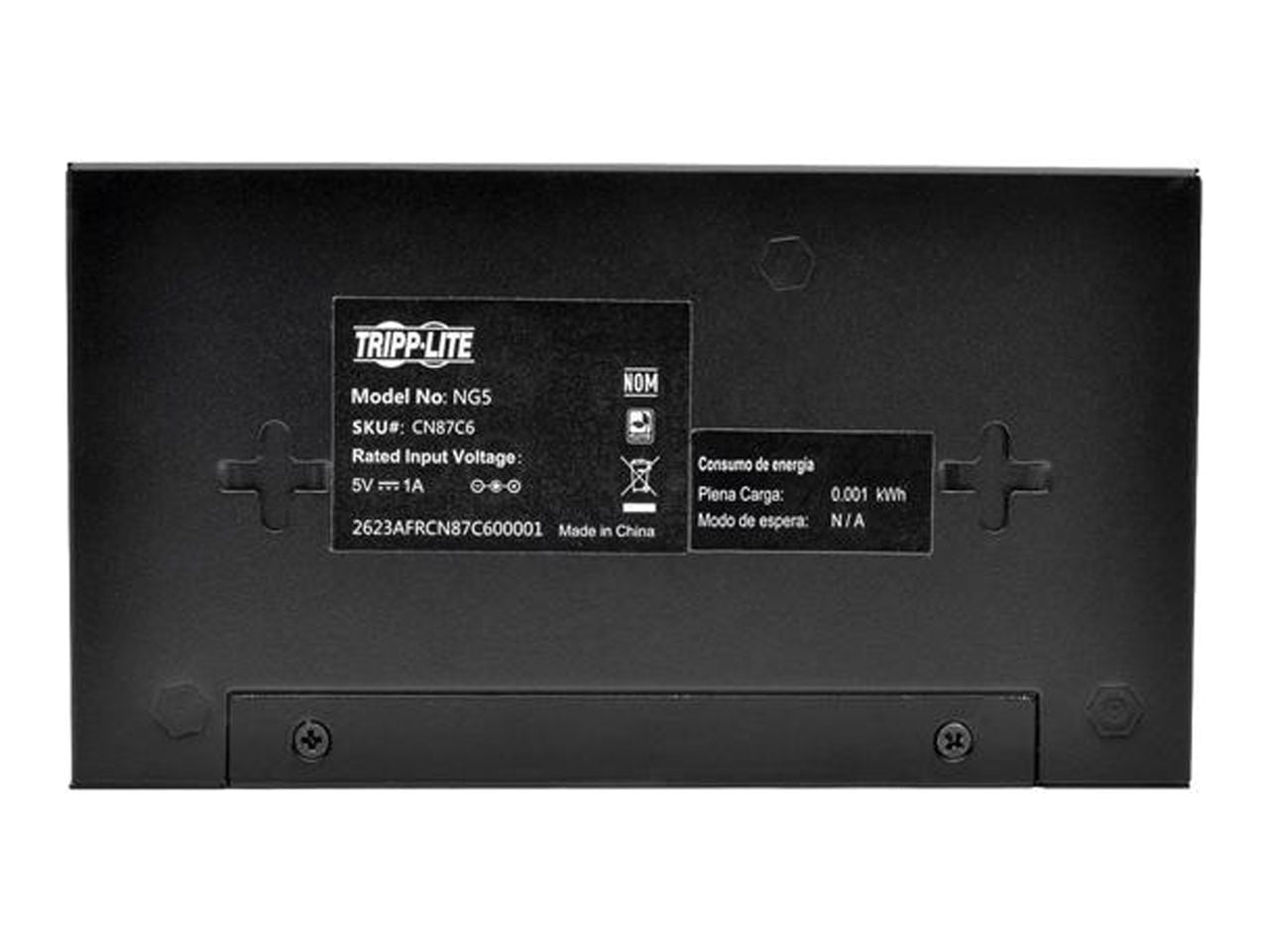 Tripp Lite 5-port Gigabit Ethernet Switch Desktop Metal Unmanaged Switch Switch Unmanaged 5 X 10/100/1000 Desktop Ac 100 240 V
