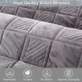 thumbnail image 5 of Sectional Sofa Cover, Velvet Sofa Slipcover Furniture Protector Anti-Slip Couch Covers Child Recliner Backrest Armchair Covers-Dark gray-Square70*70cm(28*28in), 5 of 7