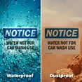 thumbnail image 6 of (2 Pack) Water Not For Car Wash Use OSHA Notice Sign 24 Inch X 18 Inch Indoor / Outdoor Rust-Free Aluminum Metal Signs for Workplace, Workshop, and Construction Site, Made in the USA, 6 of 8