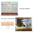 thumbnail image 2 of Uxcell Ceiling Hooks with Hardware Zinc Alloy Gold 34x55mm 2Pcs for Hanging Plants, 2 of 6