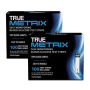TRUE METRIX Self Monitoring Blood Glucose Test Strips, 200 Count (2, 100-Count Boxes)
