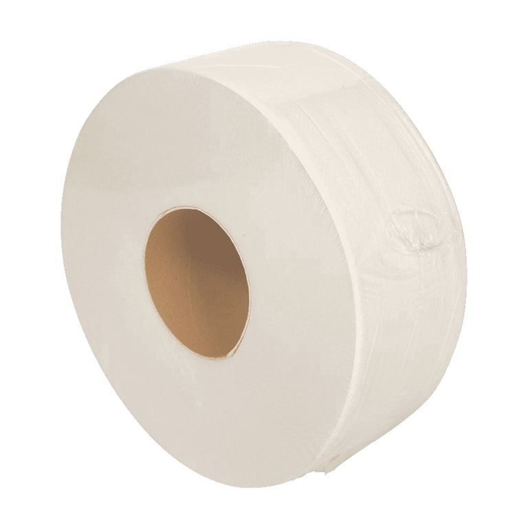 Karat Jumbo Roll Bathroom Tissue, 2-Ply White, 12-Pack photo 1