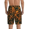 thumbnail image 3 of Naloa Daisies Men's Short Pajama Pants, Lounge Comfort Shorts with Elasticized Waistband and Side Pockets - Small, 3 of 9