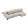 thumbnail image 2 of Bunblic Canapé de Maison de Poupée Modèle Mini Meubles Jeu de Rôle Classique Accessoires de Décoration de Maison de Poupée avec Oreiller pour Mise en Scène de Vie Cadeau S 2 Rangées Tissu, 2 of 7