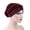 Wine Red, variant on SPRING PARK Winter Elegant Solid Color Casual Rhinestones Warm Women Velvet Beanie Chemo Cancer Cap Turban Hat