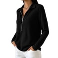 thumbnail image 6 of Women's Casual Long Sleeve Comfy Knit Top Versatile Soft Layer Outfits For Daily Wear Work Office | CSEONE,Black L, 6 of 9