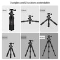 thumbnail image 4 of OBO T228 Mini Carbon Fiber Tripod + B300 Rotatable Panoramic Ball Head with Quick Release Plate 1/4 Inch Screw 3 Extendable Sections Max. Load 8KG for DSLR ILDC Camera Camcorders Action Cameras, 4 of 9
