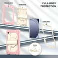 thumbnail image 6 of Case for Samsung Galaxy Tab A11 8.7" 2025 SM-X133 / SM-X135, Rugged Shockproof Case with Crossbody Strap [360° Rotating Hand Strap] & Adjustable Stand, F, 6 of 9