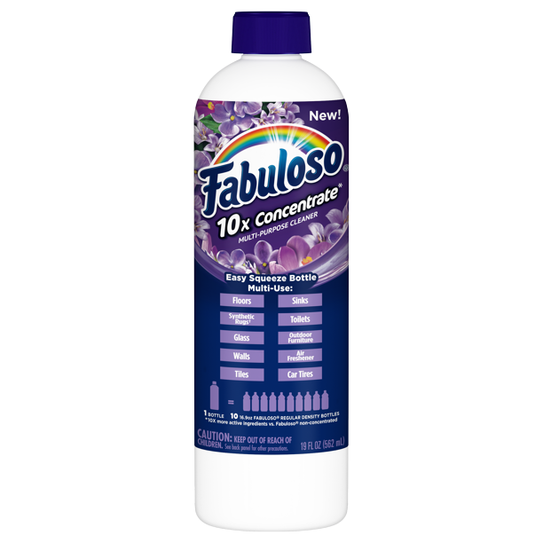 Fabuloso 10X Concentrate Multi Surface Cleaner, Rinse Free Floor