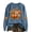 Light Blue [Halloween Sweatshirt for Women Clearance Sales] IDOLO6072404, variant on IDOCLOTHES Halloween Sweatshirt Women Floral Pumpkin Printed Long Sleeve Sweaters for Women Clothes Womens Fall Fashion Clothing Dressy Casual Women's Tops Light Blue, S
