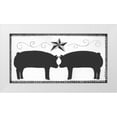 thumbnail image 1 of Shamp, Cindy 18x11 White Modern Wood Framed Museum Art Print Titled - Pigs, 1 of 4