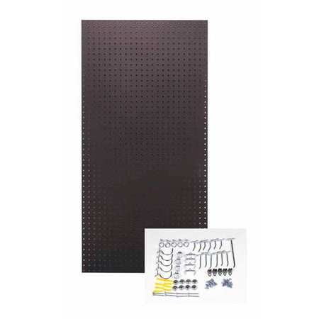 Locking Pegboard Hook - TRITON PRODUCTS TPB-36BKH-Kit Pegboard Kit,Black,48 in. H,24 in. W G3719375