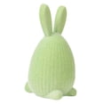 thumbnail image 2 of Figura de conejo de Pascua flocado, estatua de Pascua, durabilidad, decoración navideña, artesanía, adorno de escritorio, lindo para estante de oficin Verde, 2 of 9