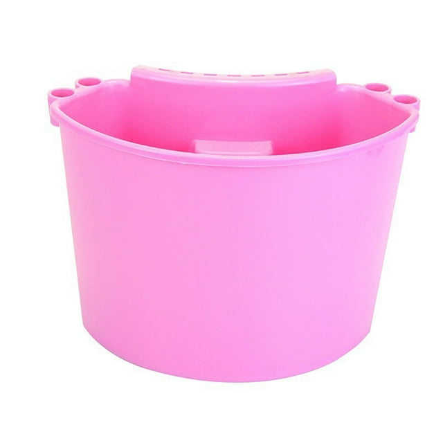 Mistaha "Compact and Efficient Pink Car Wash Bucket with Hanging Storage Design - Durable Plastic Construction for Easy Cleaning Tasks"