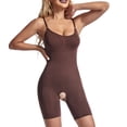 thumbnail image 3 of hotojiny Shorts Bodysuit for Women Sleeveless Spaghetti Strap Shorts Jumpsuits Seamless Butt Lifting Bodycon Rompers, 3 of 5