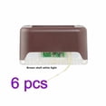 thumbnail image 1 of Fence Light 0.12W 3lm Solar Power Security Stair Light Waterproof Decoration Garden Lamp, Brown, White Light, 1 of 1