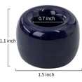 thumbnail image 2 of Set Of 2 Ceramic Toothbrush Holders For Bathroom Midnight Blue, 2 of 5