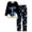 Galaxy Black(Long Sleeves), variant on Tebbis Pajamas For Boys Trendy Shark with Headset Long Sleeves 2-Piece PJs Set Kid Comfy Sleepwear Size 10