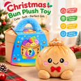 thumbnail image 3 of Giant Dumpling Pillow, Cute Plush Stuffed Steamed Bun with Steamer Box, Slow Rebound Decompression Fidget Pillow for Adult Stress Relief, 1 Pack, 3 of 7