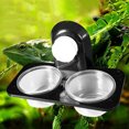 thumbnail image 4 of Flmtop Double Grid Reptiles Food Water Feeding Bowl Insects Spider Breeding Tank Pots, 4 of 9