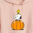 thumbnail image 3 of Peanuts - Snoopy Woodstock Pumpkin - Juniors Cropped Pullover Hoodie, 3 of 6