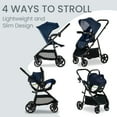 thumbnail image 2 of Britax Willow Brook Baby Travel System, Infant Car Seat and Stroller Combo, Navy Glacier, 2 of 7