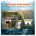 thumbnail image 5 of River Anchor 12 LBS Boat Anchor - Mushroom Design with Shackle, Vinyl Coated Cast Iron for Boats Up to 10 ft, Lakes & Rivers, 5 of 7