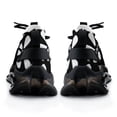 thumbnail image 6 of Flower Black White Walking Shoes for Men Woman Lightweight Tennis Fashion Elastic Sports Shoes Cushion Basketball Shoes, 6 of 7
