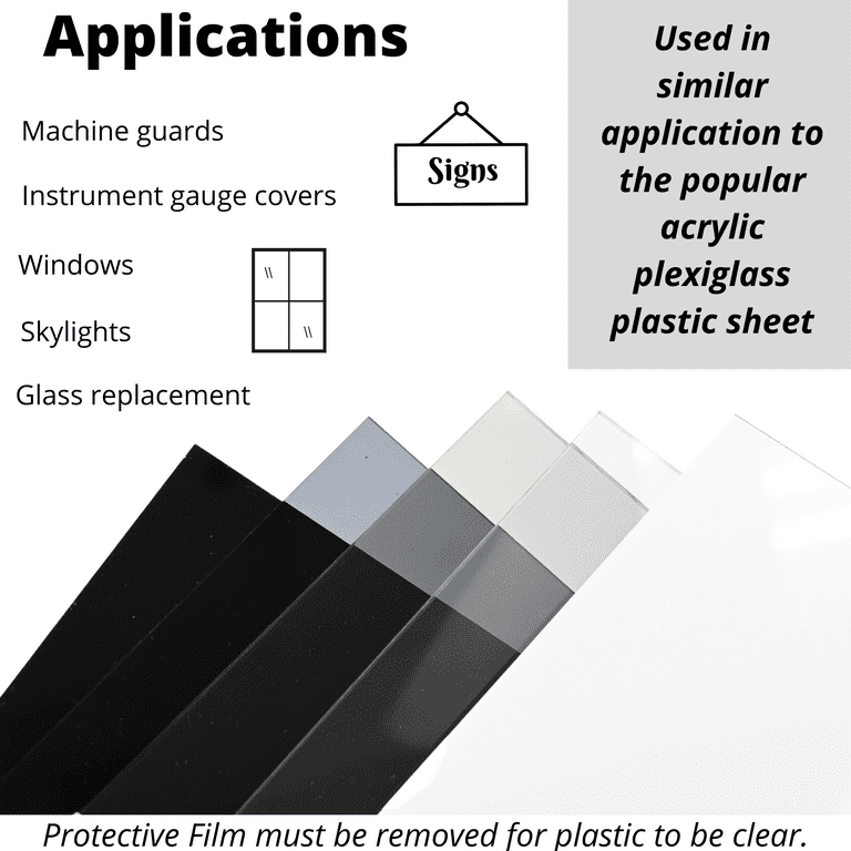 24 x 36 Black Plastic Sheets