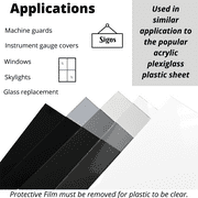 BuyPlastic Clear Polycarbonate Plastic Sheet, 1/8 x 12 x 12