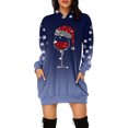 thumbnail image 2 of Vestido con capucha con estampado navideño, vestido con capucha para mujer Vestido con capucha casual navideño para mujer Vestido con capucha para mujer Mejora tu experiencia, 2 of 6