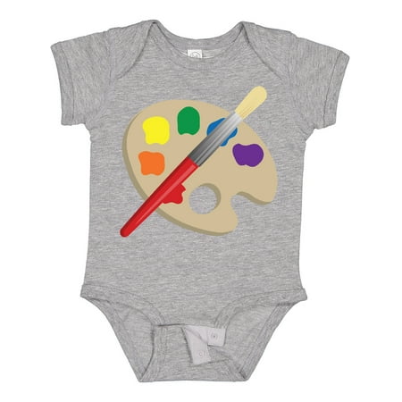 

Inktastic Artist Palette and Brush Gift Baby Boy or Baby Girl Bodysuit