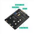 thumbnail image 3 of 2X Tarjeta Adaptadora 2 en 1 MSATA + B Key/B+M Key M.2 SSD A 2.5 con Conector Hembra para M2 NGFF SATA3 2230 2242 2260 2280, 3 of 6