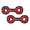 2PK Red Paw Tug-O-War, variant on Tuffy Ultimate Medium Bone Red Paw Durable Plush Dog Toy