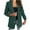 Green, variant on Hot6sl Oversized Blazers for Women Women Casual Blazer Lapel Double Breasted Long Sleeve Work Office Business Blazer Suit Coat Cardigans