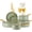Green, variant on CAANNASWEIS 15 Pieces Nonstick Ceramic Cookware Set Healthy Pots And Pans Set Induction Kitchen Cookware sets