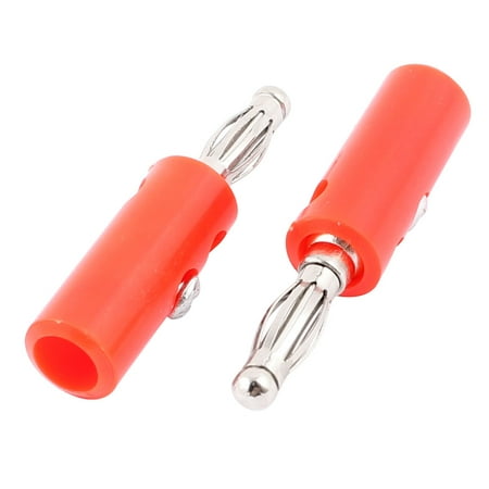 Audio Binding Post - 2 Pcs Red 4mm Banana Male Audio Plug for Speaker Amplifier Binding Post