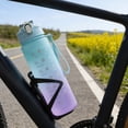 thumbnail image 4 of AuroraX 750ml Water Bottle Time Markings Leakproof Water Bottle Gym BPA Free Plastic Wide Mouth Dishwasher Safe Outdoor Travel Water Bottle Green, 4 of 6