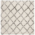 thumbnail image 2 of SAFAVIEH Berber Abel Geometric Shag Area Rug, Cream/Gray, 5'3" x 5'3" Square, 2 of 8
