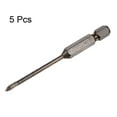 thumbnail image 3 of Unique Bargains 5pack Titanium Masonry Drill Bit, 3mm Concrete Drill Bits Triangle Drill Bit with 1/4' Hex Shank, 3 of 6