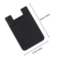 thumbnail image 2 of Homoyoyo 3Ud Phone Holder Negro De Silicona Para Teléfono Con Adhesivo Resistente, 2 of 8