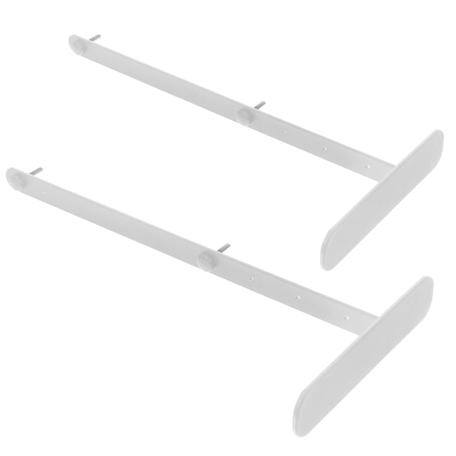 DEEPCRAFF 2 Pcs Support de Bureau à Panneau Perforé Blanc pour Bureau, Hauteur Réglable, Support d'Exposition Robuste pour Table