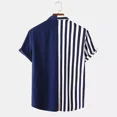 thumbnail image 2 of Camisas Casual Playa De Raya Bloques De Color Para Hombre, 2 of 6