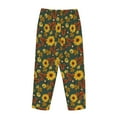 thumbnail image 5 of Daiia Fall Daisy Leaf Nuts Women's Sleep Pant with Pockets and Drawstring,Pajama Pants-XX-Large, 5 of 9