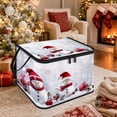thumbnail image 3 of Christmas Storage Bin with Lid and Carrying Handle Christmas Foldable Storage Box Large Xmas Decorative Collapsible Container Basket for Organizing Closet Home Bedroom Gift, 3 of 6