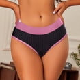 thumbnail image 2 of AWZXDE Seamless Panties Low Rise Bikini Underwear Comfort Stretch For Everyday With Lace Trim Red, 2 of 5