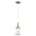thumbnail image 2 of 447-1P-AC-G181S Innovations Lighting Canton - 1 Light Cord Hung Mini Pendant-5.25 Inch Wide and 11.13 Inch Tall-Antique Copper Finish-Matte White, 2 of 7
