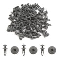 thumbnail image 2 of Unique Bargains 50pcs 6mm Hole 13mm Head Car Plastic Trim Door Panel Retainer Clips Rivet Gray, 2 of 2