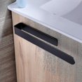 thumbnail image 3 of Barra para toallas de baño, barra para toallas de acero inoxidable negra, soporte adhesivo para toallas, 37cm, 3 of 5